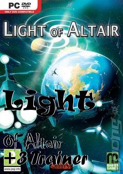 Box art for Light
            Of Altair +3 Trainer