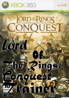 Box art for Lord
            Of The Rings: Conquest Trainer