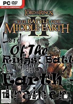 Box art for Lord
      Of The Rings: Battle For Middle Earth +8 Trainer