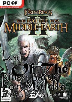 Box art for Lord
      Of The Rings: Battle For Middle Earth 2 Trainer