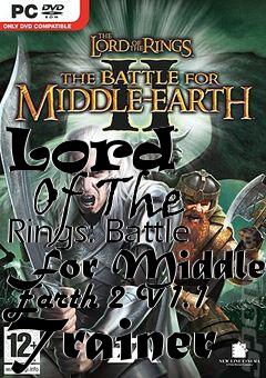 Box art for Lord
      Of The Rings: Battle For Middle Earth 2 V1.1 Trainer