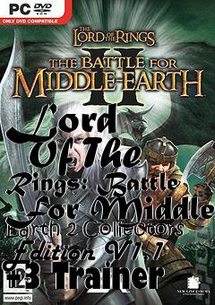 Box art for Lord
      Of The Rings: Battle For Middle Earth 2 Collectors Edition V1.1 +3 Trainer