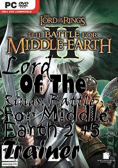Box art for Lord
      Of The Rings: Battle For Middle Earth 2 +5 Trainer