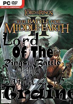 Box art for Lord
      Of The Rings: Battle For Middle Earth 2 +5 Trainer