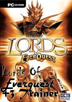 Box art for Lords
Of Everquest +3 Trainer