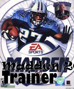 Box art for Madden
2001 Trainer