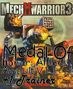 Box art for Medal
Of Honor: Allied Assault V1.1 +1 Trainer