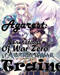 Box art for Agarest:
            Generations Of War Zero V05.07.2014 Trainer