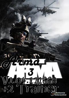 Box art for Arma
            3 V1.04.111668 +2 Trainer