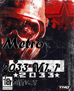 Box art for Metro
            2033 V1.1 Trainer