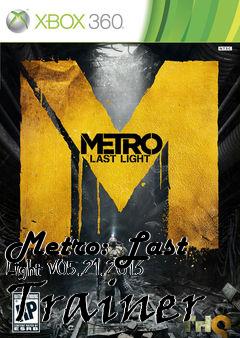 Box art for Metro:
Last Light V05.21.2013 Trainer