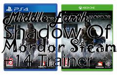 Box art for Middle
Earth: Shadow Of Mordor Steam +14 Trainer