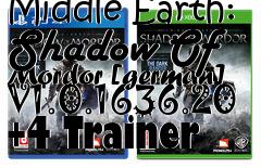 Box art for Middle
Earth: Shadow Of Mordor [german] V1.0.1636.20 +4 Trainer