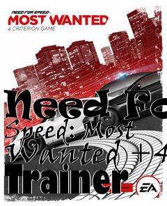 Box art for Need
For Speed: Most Wanted +4 Trainer