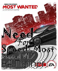 Box art for Need
            For Speed: Most Wanted V1.2 +4 Trainer
