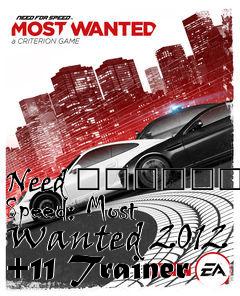 Box art for Need
						For Speed: Most Wanted 2012 +11 Trainer