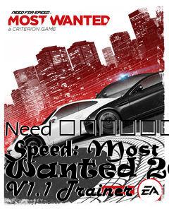 Box art for Need
						For Speed: Most Wanted 2012 V1.1 Trainer