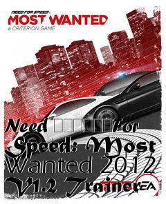 Box art for Need
						For Speed: Most Wanted 2012 V1.2 Trainer