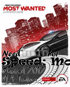 Box art for Need
						For Speed: Most Wanted 2012 V1.4 Trainer