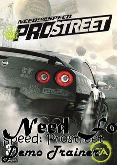Box art for Need
For Speed: Prostreet Demo Trainer