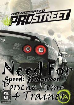 Box art for Need
For Speed: Prostreet Porsche Demo +4 Trainer