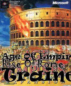 Box art for Age
Of Empires: Rise Of Rome Trainer
