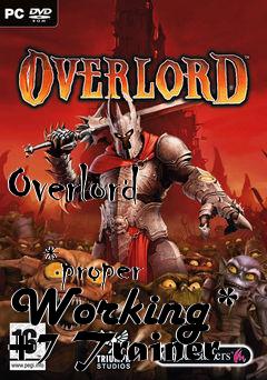Box art for Overlord
            *proper Working* +7 Trainer