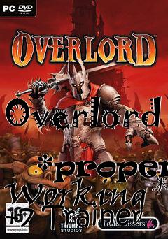 Box art for Overlord
            *proper Working* +7 Trainer