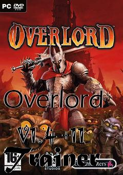 Box art for Overlord
            V1.4 +11 Trainer