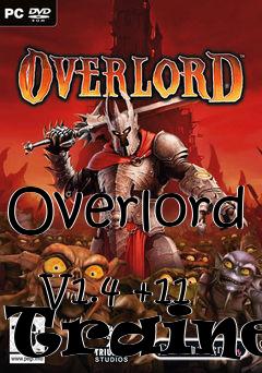 Box art for Overlord
            V1.4 +11 Trainer