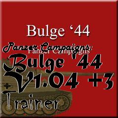 Box art for Panzer
Campaigns: Bulge 