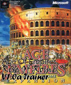 Box art for Age
Of Empires: Rise Of Rome V1.0a Trainer