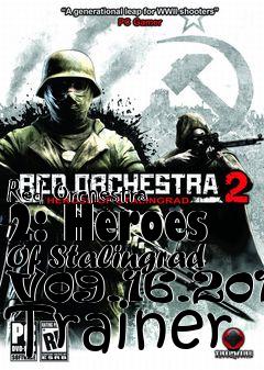 Box art for Red
Orchestra 2: Heroes Of Stalingrad V09.16.2011 Trainer