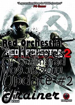 Box art for Red
Orchestra 2: Heroes Of Stalingrad V09.16.2011 Update #2 Trainer