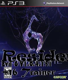 Box art for Resident
Evil 6 V1.0.4.151 +16 Trainer