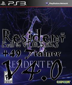 Box art for Resident
Evil 6 V1.0.5.153 +49 Trainer V4.0