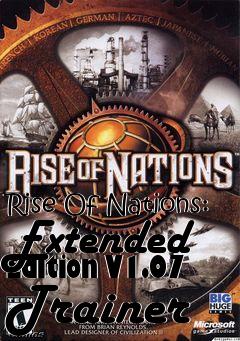 Box art for Rise
Of Nations: Extended Edition V1.07 Trainer