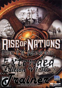 Box art for Rise
Of Nations: Extended Edition V1.10 Trainer