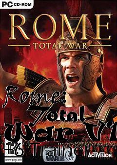 Box art for Rome:
      Total War V1.5 +6 Trainer