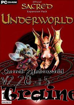 Box art for Sacred:
Underworld V2.28 +5 Trainer