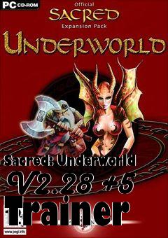 Box art for Sacred:
Underworld V2.28 +5 Trainer