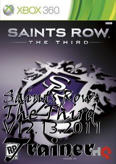 Box art for Saints
Row: The Third V12.13.2011 Trainer