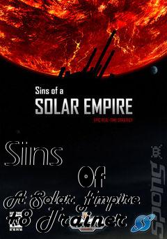 Box art for Sins
            Of A Solar Empire +8 Trainer