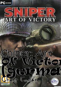 Box art for Sniper:
Art Of Victory [german] Cheat Codes