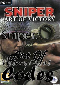 Box art for Sniper:
            Art Of Victory Cheat Codes