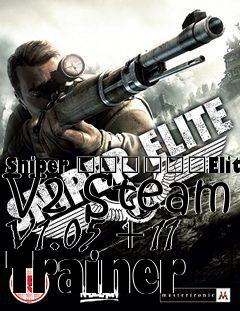 Box art for Sniper
						Elite V2 Steam V1.05 +11 Trainer