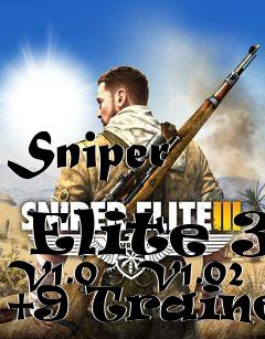 Box art for Sniper
            Elite 3 V1.0 - V1.02 +9 Trainer