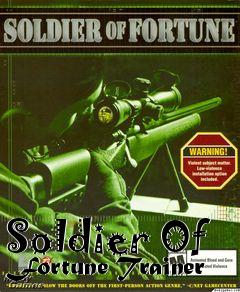 Box art for Soldier
Of Fortune Trainer