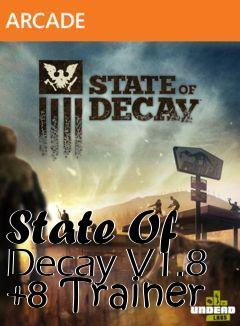 Box art for State
Of Decay V1.8 +8 Trainer