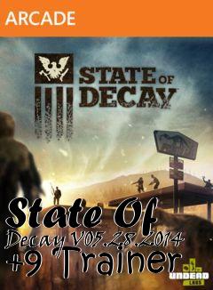 Box art for State
Of Decay V05.28.2014 +9 Trainer